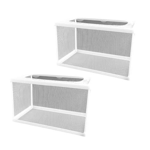 2 Stück atmungsaktive Aquarien Zuchtbox mit Saugnapf-Designs für Fischisolierung und sicheres Laichen von Babyfischen 2 Stück atmungsaktive Aquarien Zuchtbox mit Saugnapf-Designs für Fischisolierung und sicheres Laichen von Babyfischen von AOOOWER