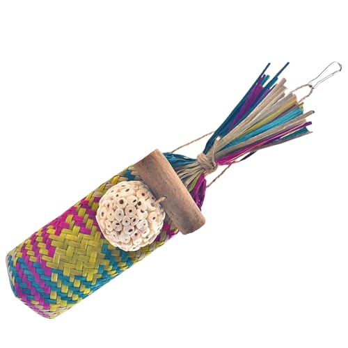 AOOOWER Buntes Papageien-Weberei, Vogelkäfig-Spielzeug, Käfigzubehör, Wellensittiche, kaubarer Käfig, Unterhaltungsspielzeug AOOOWER Buntes Papageien-Weberei, Vogelkäfig-Spielzeug, Käfigzubehör, Wellensittiche, kaubarer Käfig, Unterhaltungsspielzeug von AOOOWER