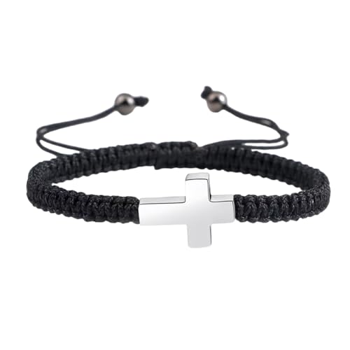 AOOOWER Geflochtenes Seil, gekreuzter Gedenkschmuck für verlorene Haustiere, mit Handarbeit, Flechtdesign, Lichtbeständigkeit, Andenken, für Haustierbesitzer von AOOOWER
