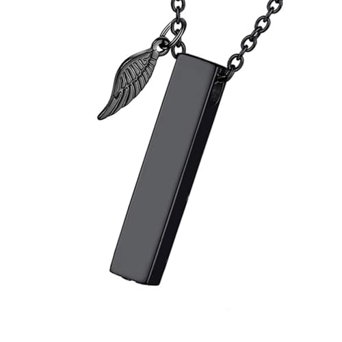AOOOWER Haustier-Schmuck mit Engelsflügel-Anhänger, Asche, Medaillon, Halskette, Gedenkschmuck, Aschehalter für menschliche Erinnerungen AOOOWER Haustier-Schmuck mit Engelsflügel-Anhänger, Asche, Medaillon, Halskette, Gedenkschmuck, Aschehalter für menschliche Erinnerungen von AOOOWER
