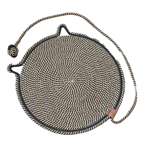 AOOOWER Haustierbett, gewebte Matte, Cartoon-Kätzchen-Thema, Bett, Hundematte, Nest, maschinenwaschbar von AOOOWER