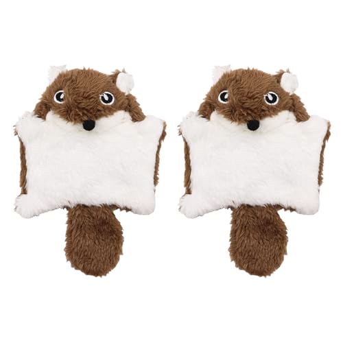 AOOOWER Katzen-Eichhörnchen-Spielzeug, weiches Plüsch und Knisterpapier, klingendes Plüschspielzeug, verbessert die Aktivität und Verlobung im Innenbereich von AOOOWER