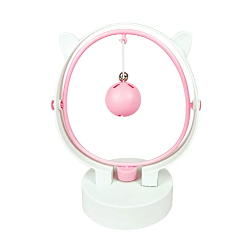AOOOWER Katzen Spielzeug Interaktion Swinging Übung Für Langeweile Elektrische Bewegung Ball Kätzchen Antislip Basis Teaserspielzeug Mit Glocken von AOOOWER