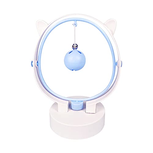 AOOOWER Katzen Spielzeug Interaktion Swinging Übung Für Langeweile Elektrische Bewegung Ball Kätzchen Antislip Basis Teaserspielzeug Mit Glocken von AOOOWER
