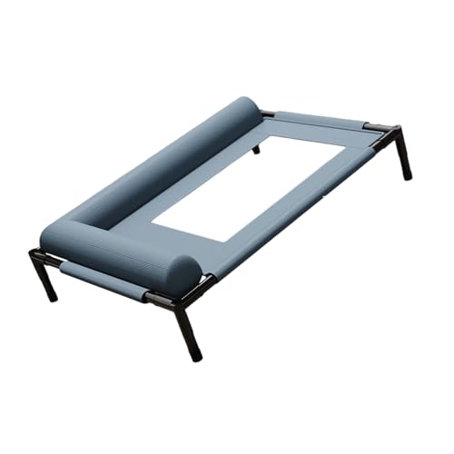 AOOOWER Kaubeständiges, erhöhtes Hundebett, Kühlbett mit Stahlrahmen, atmungsaktives Netz, waschbar, für kleine bis mittelgroße Hunde von AOOOWER