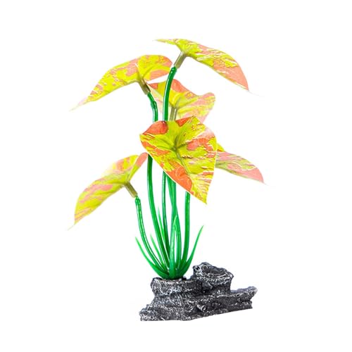 AOOOWER Künstliche Pflanze mit Sockel, Aquarium, Ornament, leicht zu reinigen, Pflege für verschiedene Größen AOOOWER Künstliche Pflanze mit Sockel, Aquarium, Ornament, leicht zu reinigen, Pflege für verschiedene Größen von AOOOWER