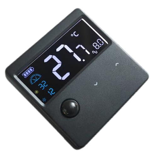 AOOOWER LED-Thermometer für Aquarien, kleine Größe, Temperaturmessgerät mit LED-Bildschirm, zum Aufkleben für Aquarien, externe Aquarium-Thermometer AOOOWER LED-Thermometer für Aquarien, kleine Größe, Temperaturmessgerät mit LED-Bildschirm, zum Aufkleben für Aquarien, externe Aquarium-Thermometer von AOOOWER