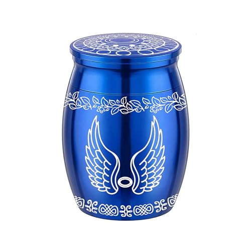 AOOOWER Metall-Urne mit Engelsflügeln für Hunde und Katzen, Haustier-Aschebehälter, Andenken-Urne, Souvenir, Haustier-Erinnerungsurne, Asche, Glas, Gedenkgeschenk AOOOWER Metall-Urne mit Engelsflügeln für Hunde und Katzen, Haustier-Aschebehälter, Andenken-Urne, Souvenir, Haustier-Erinnerungsurne, Asche, Glas, Gedenkgeschenk von AOOOWER