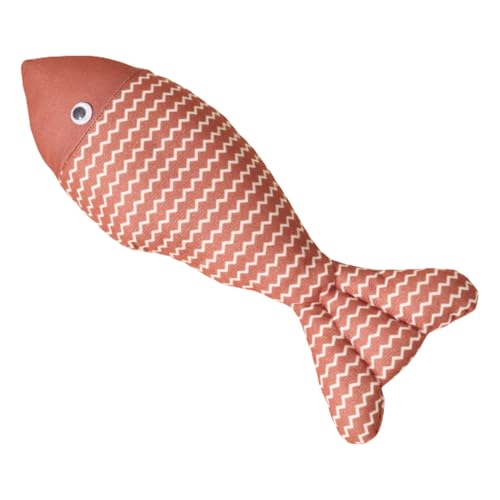 AOOOWER Plüsch-Katzenspielzeug in Fischform, weiches Kätzchen-Spielzeug, kauresistentes Katzenspielzeug für beschäftigte Kätzchen AOOOWER Plüsch-Katzenspielzeug in Fischform, weiches Kätzchen-Spielzeug, kauresistentes Katzenspielzeug für beschäftigte Kätzchen von AOOOWER