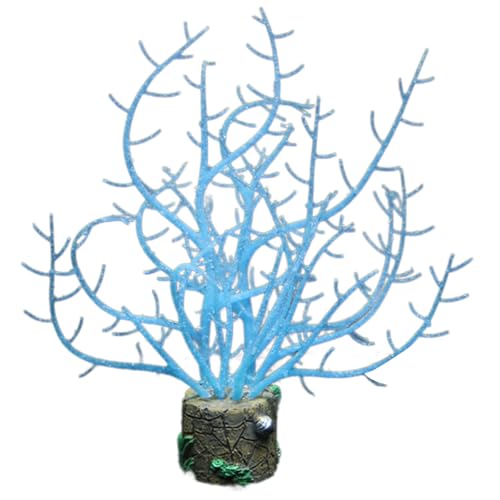 Aquarium-Dekoration, leuchtet im Dunkeln, bunte Korallen, Silikon, Lebensraum, Ornament für Zuhause und Büro Aquarium-Dekoration, leuchtet im Dunkeln, bunte Korallen, Silikon, Lebensraum, Ornament für Zuhause und Büro von AOOOWER
