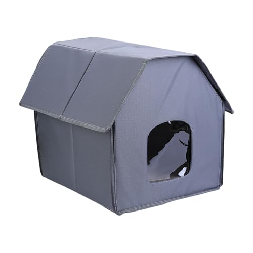 Einfache Montage Isoliertes Katzenhaus für den Außenbereich im Winter Unterschlupf warmes Haus für Streuner im Freien Einfache Montage Isoliertes Katzenhaus für den Außenbereich im Winter Unterschlupf warmes Haus für Streuner im Freien von AOOOWER