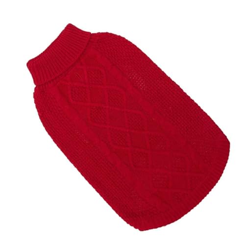 Hundepullover, Strickware, warm, Rollkragen, Zopfmuster, Kleidung für verschiedene Rassen, Pullover, Haustierpullover, 2-Bein-Kleidung Hundepullover, Strickware, warm, Rollkragen, Zopfmuster, Kleidung für verschiedene Rassen, Pullover, Haustierpullover, 2-Bein-Kleidung von AOOOWER