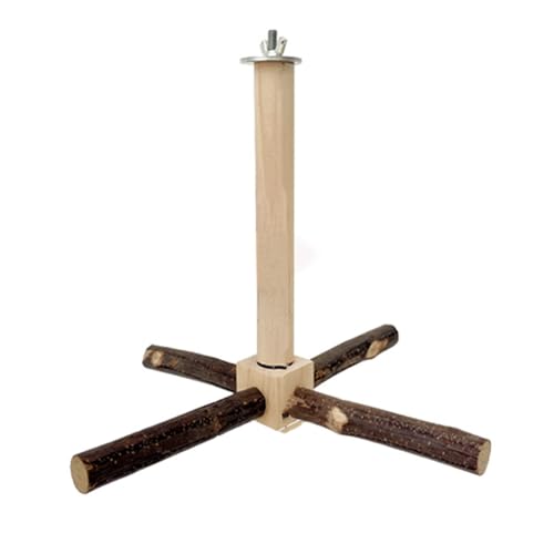 Käfigspielzeug für Vögel, Sitzstange, Holzständer, drehbar, Kratzstange, Backenzähne Kauspielzeug für Papageien, Sittiche, Spielzeug, Vogel Käfigspielzeug für Vögel, Sitzstange, Holzständer, drehbar, Kratzstange, Backenzähne Kauspielzeug für Papageien, Sittiche, Spielzeug, Vogel von AOOOWER