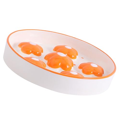 Langsames Essen, handgezeichnete Blumenkunst, fördert sicheres Füttern, langsames Essen, handbemalte Schüssel Langsames Essen, handgezeichnete Blumenkunst, fördert sicheres Füttern, langsames Essen, handbemalte Schüssel von AOOOWER