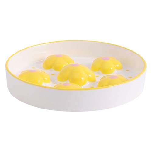 Langsames Essen, handgezeichnete Blumenkunst, fördert sicheres Füttern, langsames Essen, handbemalte Schüssel Langsames Essen, handgezeichnete Blumenkunst, fördert sicheres Füttern, langsames Essen, handbemalte Schüssel von AOOOWER