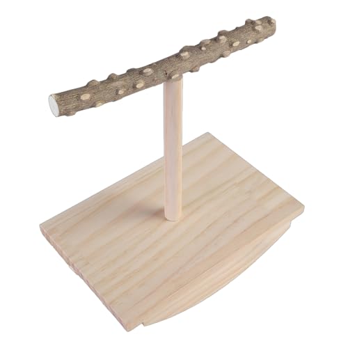 Spielständer für Papageien aus Massivholz, für Vögel, Papageien, Fitnessstudio, Leiter für Tischplatten oder Käfig Spielständer für Papageien aus Massivholz, für Vögel, Papageien, Fitnessstudio, Leiter für Tischplatten oder Käfig von AOOOWER