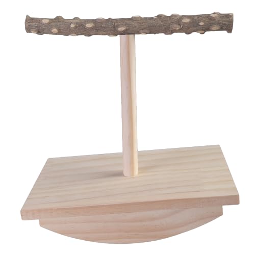 Spielständer für Papageien aus Massivholz, für Vögel, Papageien, Fitnessstudio, Leiter für Tischplatten oder Käfig von AOOOWER