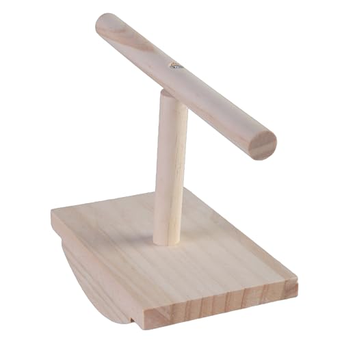 Spielständer für Papageien aus Massivholz, für Vögel, Papageien, Fitnessstudio, Leiter für Tischplatten oder Käfig Spielständer für Papageien aus Massivholz, für Vögel, Papageien, Fitnessstudio, Leiter für Tischplatten oder Käfig von AOOOWER