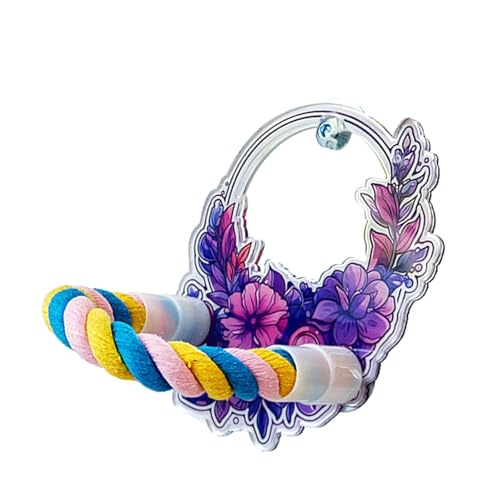 Vogelkäfig-Sitzstange mit Brille zum Stehen, für Papageien, schöner Vogelkäfig, Unterhaltungszubehör für Conures Lovebirds Vogelkäfig-Sitzstange mit Brille zum Stehen, für Papageien, schöner Vogelkäfig, Unterhaltungszubehör für Conures Lovebirds von AOOOWER