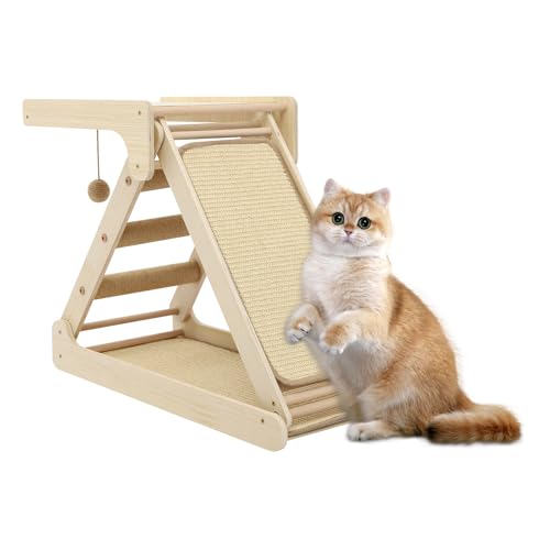 AOOUNGM Kratzbrett Katzen 52cm Kratzpappe für Katzen Katzenkratzbaum für Hauskatzen Vertikaler Kratzpappe Sisal-Katzenkratzbrett Langlebiges Kratzbrett von AOOUNGM
