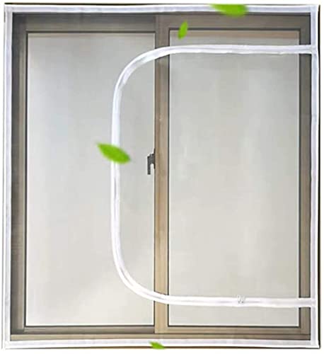 AORUI Fliegengitter für Katze, Anti-Moskito-Insektenschutz Balkonnetze mit Klebeband, abnehmbares Fiberglas Premium waschbares Fenster Katzensicherheitsnetz mit Reißverschluss von AORUI