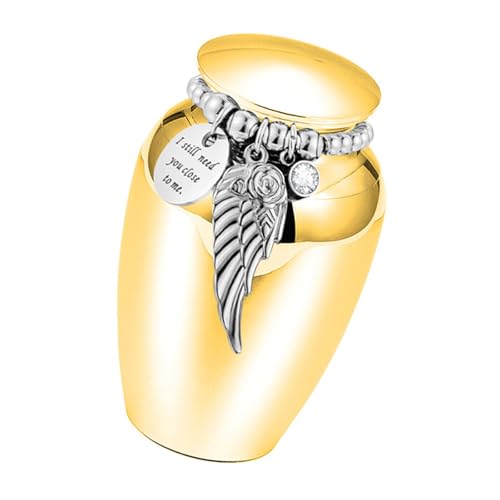 AOSAIXIS Gravurflügel Decors Haustier Urne Multifunktionale Keepsakes Display Hülle Aschehalter Cremation Memorial Zubehör Leckdosen Einäscherung von AOSAIXIS