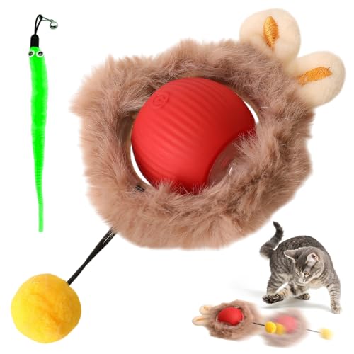 AOUZOVLI Interaktives Katzenspielzeug Power Ball für Katzen Interaktiver Spielball für Katzen Katzen-Bewegungsmelder 360° Rollend,Mit grünem Ersatzkopf AOUZOVLI Interaktives Katzenspielzeug Power Ball für Katzen Interaktiver Spielball für Katzen Katzen-Bewegungsmelder 360° Rollend,Mit grünem Ersatzkopf von AOUZOVLI