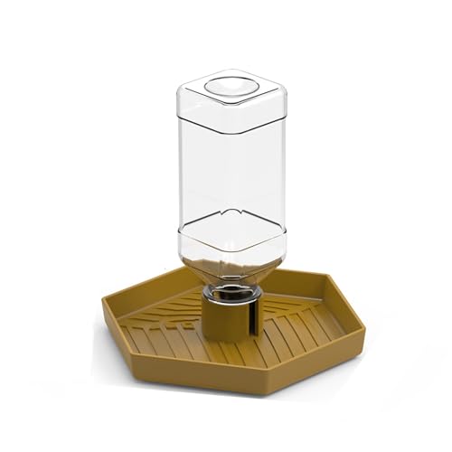 Reptilien-Wasser-Zubringer-Schüssel, Nahrungs-Zubringer-Wasser Flasche für Reptilien-Haustiere, Anti-Slip-automatischer Wassersp Ender für Eidechsen von AOYEAH