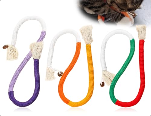 AOYEGIC 3 Stück Katzenspielzeug,Selbstbeschäftigung und Interaktives Katzenbeißseil,verwendet für Zahnpflege und Gegen Mundgeruch Indoor-Spiel,Outdoor-Aktivitäten AOYEGIC 3 Stück Katzenspielzeug,Selbstbeschäftigung und Interaktives Katzenbeißseil,verwendet für Zahnpflege und Gegen Mundgeruch Indoor-Spiel,Outdoor-Aktivitäten von AOYEGIC