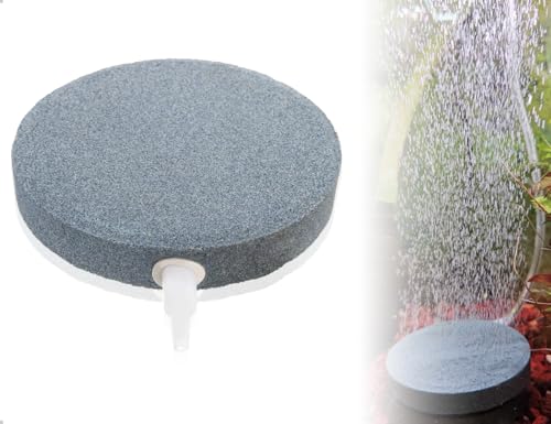 AOYEGIC Luftstein für Aquarium,Sprudler Sauerstoffsteinscheib für Aquarium,Luftausströmer,Blasendiffusor,verwendet für Familie Teiche Fisch Tank(Rund,10 cm) von AOYEGIC