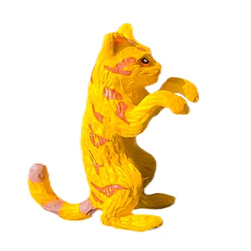 AOYUDJ Aquarium-Dekoration, Aquarium-Landschaftsbau, Zaunaufhänger, Statuen, Zubehör, Cartoon, Fluchtkätzchen, Ornament von AOYUDJ