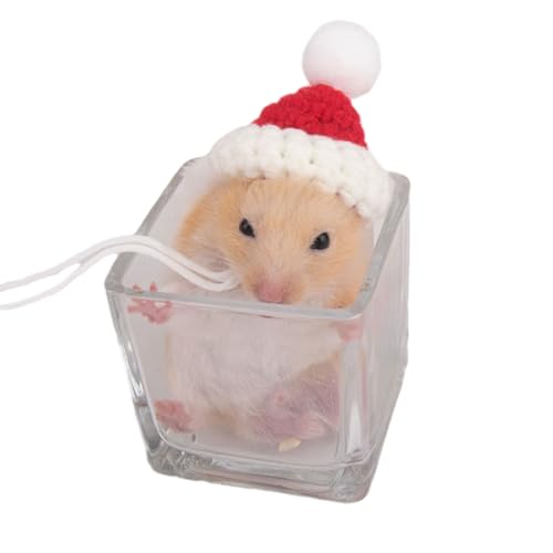 Lustiges Hamsterhut, Ohrenform, Kostüm, Geburtstag, Meerschweinchen, Kopfbedeckungen, Zubehör, verstellbar, handgewebt Lustiges Hamsterhut, Ohrenform, Kostüm, Geburtstag, Meerschweinchen, Kopfbedeckungen, Zubehör, verstellbar, handgewebt von AOYUDJ