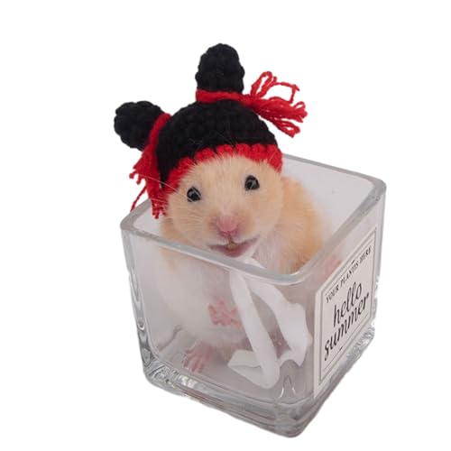 Lustiges Hamsterhut, Ohrenform, Kostüm, Geburtstag, Meerschweinchen, Kopfbedeckungen, Zubehör, verstellbar, handgewebt Lustiges Hamsterhut, Ohrenform, Kostüm, Geburtstag, Meerschweinchen, Kopfbedeckungen, Zubehör, verstellbar, handgewebt von AOYUDJ