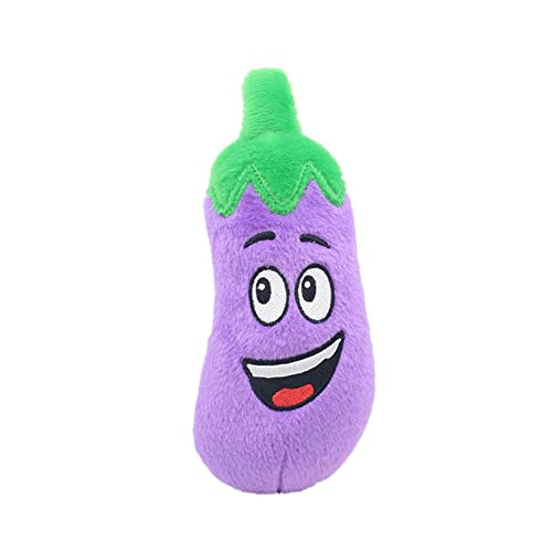 APANSHJY Quietschendes Hundespielzeug, Obst, Gemüse, Plüsch-Hundespielzeug Mit Karotte, Banane, Aubergine, Ananas, Plüsch, Niedliches Stofftier, Quietschspielzeug Für Hunde, Interaktives Training, S APANSHJY Quietschendes Hundespielzeug, Obst, Gemüse, Plüsch-Hundespielzeug Mit Karotte, Banane, Aubergine, Ananas, Plüsch, Niedliches Stofftier, Quietschspielzeug Für Hunde, Interaktives Training, S von APANSHJY