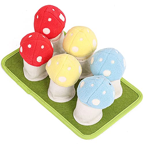 APANSHJY Quietschendes Pilz-Plüsch-Hundespielzeug, interaktive Trainingspuppe for langsames, Kauspielzeug for Hunde, niedliches, beißendes Quietschspielzeug for Welpen APANSHJY Quietschendes Pilz-Plüsch-Hundespielzeug, interaktive Trainingspuppe for langsames, Kauspielzeug for Hunde, niedliches, beißendes Quietschspielzeug for Welpen von APANSHJY
