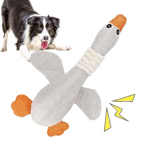 Haustiergänse-Plüschtier – Katzen-Hunde-Plüschtier-Plüschtier-Zubehör | Tragbares Plüsch-Kautrainingsspielzeug for Haustiere, quietschendes Hundespielzeug for kleine, mittelgroße Hunde, Welpen, Hausti Haustiergänse-Plüschtier – Katzen-Hunde-Plüschtier-Plüschtier-Zubehör | Tragbares Plüsch-Kautrainingsspielzeug for Haustiere, quietschendes Hundespielzeug for kleine, mittelgroße Hunde, Welpen, Hausti von APANSHJY