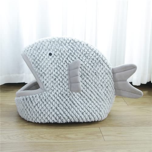 Haustierhausbett for den Innenbereich for kleine Hunde und Katzen, tragbar, faltbar, Hai, 2-in-1-Nestsofa, warmes Plüschbett for Hunde, Welpen, Katzen, Wärmer, gemütliches Bett, Hütte, Waschen, Hausti Haustierhausbett for den Innenbereich for kleine Hunde und Katzen, tragbar, faltbar, Hai, 2-in-1-Nestsofa, warmes Plüschbett for Hunde, Welpen, Katzen, Wärmer, gemütliches Bett, Hütte, Waschen, Hausti von APANSHJY