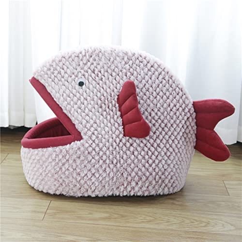 Haustierhausbett for den Innenbereich for kleine Hunde und Katzen, tragbar, faltbar, Hai, 2-in-1-Nestsofa, warmes Plüschbett for Hunde, Welpen, Katzen, Wärmer, gemütliches Bett, Hütte, Waschen, Hausti Haustierhausbett for den Innenbereich for kleine Hunde und Katzen, tragbar, faltbar, Hai, 2-in-1-Nestsofa, warmes Plüschbett for Hunde, Welpen, Katzen, Wärmer, gemütliches Bett, Hütte, Waschen, Hausti von APANSHJY