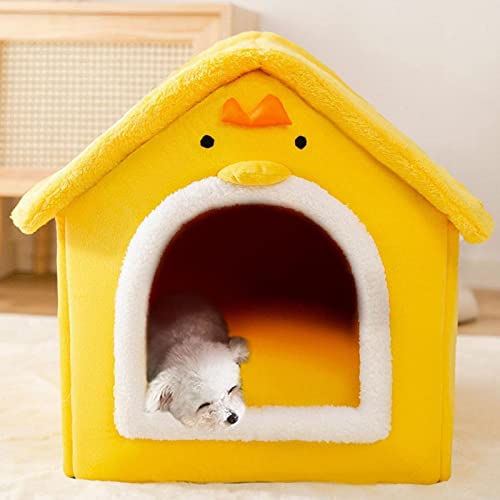 Hundehütte, Katzenhöhlenbett, warme und gemütliche Plüschkatze, tragbares Katzenhüttenbett for den Innenbereich mit abnehmbarem Kissen, waschbare Haustierbetthöhle, abnehmbares und faltbares, rutschfe Hundehütte, Katzenhöhlenbett, warme und gemütliche Plüschkatze, tragbares Katzenhüttenbett for den Innenbereich mit abnehmbarem Kissen, waschbare Haustierbetthöhle, abnehmbares und faltbares, rutschfe von APANSHJY