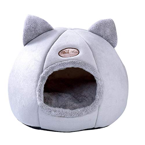 Katzenhäuser, Katzenbett for Hauskatzen, kleines Hundebetthaus, bequemes Katzenzelt, Kätzchenbett, Katzenhöhle, Hundezeltbetten, warmes kurzes Plüschnest, Hundekatzenhausbett for den Winter Katzenhäuser, Katzenbett for Hauskatzen, kleines Hundebetthaus, bequemes Katzenzelt, Kätzchenbett, Katzenhöhle, Hundezeltbetten, warmes kurzes Plüschnest, Hundekatzenhausbett for den Winter von APANSHJY