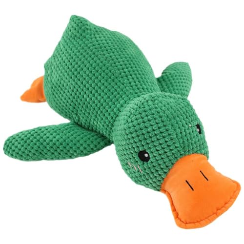 Quietschendes Stofftier for Hunde, „The Mellow Dog Calming Duck“, beruhigende Ente for Hunde, süßes Hundespielzeug aus Plüsch mit Quakgeräusch, Kauspielzeug for Tiere for Welpen im Haus(Color:Green) Quietschendes Stofftier for Hunde, „The Mellow Dog Calming Duck“, beruhigende Ente for Hunde, süßes Hundespielzeug aus Plüsch mit Quakgeräusch, Kauspielzeug for Tiere for Welpen im Haus(Color:Green) von APANSHJY