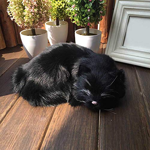 Realistische schlafende Lebenskatze, weiches Katzenspielzeug, künstlicher Plüsch, gefälschte Katzenkatze, Emulation schlafendes, atmendes Katzenspielzeug, Haustierkatze, Fotografie-Requisite, lebensec Realistische schlafende Lebenskatze, weiches Katzenspielzeug, künstlicher Plüsch, gefälschte Katzenkatze, Emulation schlafendes, atmendes Katzenspielzeug, Haustierkatze, Fotografie-Requisite, lebensec von APANSHJY
