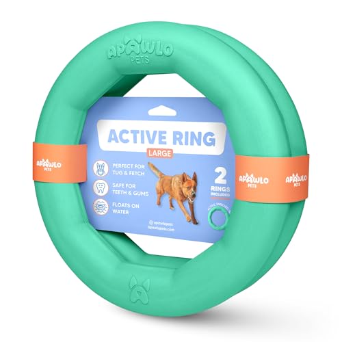 APAWLO Pets 2 Stück Aktive Hundespielzeug Ringe Schwimmende Hunde Ringe für Outdoor Spielen, Training & Apportieren Langlebiges Apportierspielzeug Frisbee Alt, Outdoor Yard Spielzeug für Große Rassen APAWLO Pets 2 Stück Aktive Hundespielzeug Ringe Schwimmende Hunde Ringe für Outdoor Spielen, Training & Apportieren Langlebiges Apportierspielzeug Frisbee Alt, Outdoor Yard Spielzeug für Große Rassen von APAWLO Pets