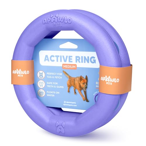 APAWLO Pets 2 Stück aktive Hundespielzeugringe - Schwimmende Hunderinge für Outdoor-Spielen, Training & Apportieren - Langlebiges Apportierspielzeug, Frisbee Alt, Outdoor Yard Spielzeug für APAWLO Pets 2 Stück aktive Hundespielzeugringe - Schwimmende Hunderinge für Outdoor-Spielen, Training & Apportieren - Langlebiges Apportierspielzeug, Frisbee Alt, Outdoor Yard Spielzeug für von APAWLO Pets