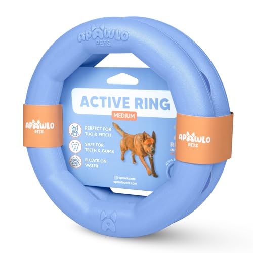 APAWLO Pets 2 Stück aktive Hundespielzeugringe - Schwimmende Hunderinge für Outdoor-Spielen, Training & Apportieren - Langlebiges Apportierspielzeug, Frisbee Alt, Outdoor Yard Spielzeug für APAWLO Pets 2 Stück aktive Hundespielzeugringe - Schwimmende Hunderinge für Outdoor-Spielen, Training & Apportieren - Langlebiges Apportierspielzeug, Frisbee Alt, Outdoor Yard Spielzeug für von APAWLO Pets