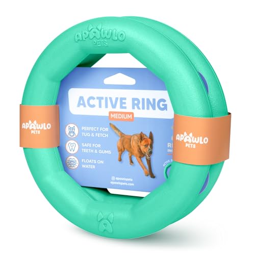 APAWLO Pets 2 Stück aktive Hundespielzeugringe - Schwimmende Hunderinge für Outdoor-Spielen, Training & Apportieren - Langlebiges Apportierspielzeug, Frisbee Alt, Outdoor Yard Spielzeug für APAWLO Pets 2 Stück aktive Hundespielzeugringe - Schwimmende Hunderinge für Outdoor-Spielen, Training & Apportieren - Langlebiges Apportierspielzeug, Frisbee Alt, Outdoor Yard Spielzeug für von APAWLO Pets