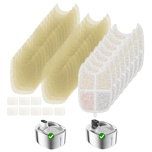 8 Stück Filter, für APETDOLA 4L Kabellose Edelstahl-Trinkbrunnen für Katzen mit Mehrfachfiltration, Filter für Katzenbrunnen mit Batterie und Bewegungssensor-FS10pro von APD APETDOLA