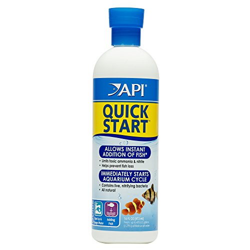 API DE-89E Quick Start nitrifizierende Bakterien 473 ml Flasche für Süßwasser- und Meerwasseraquarien, M von API