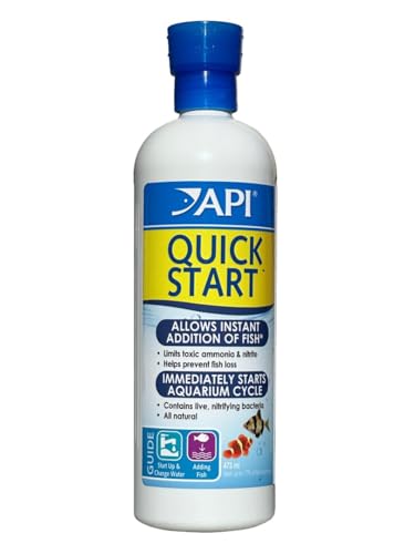 API Quick Start Nitrifizierende Bakterien für Süß- und Salzwasseraquarien, Weiß, 473-ml-Flasche API Quick Start Nitrifizierende Bakterien für Süß- und Salzwasseraquarien, Weiß, 473-ml-Flasche von API
