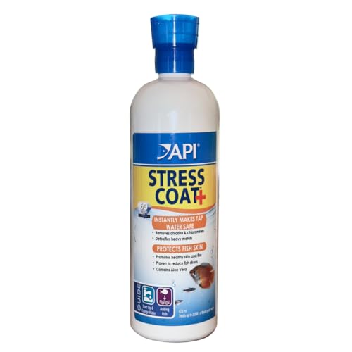 API Stress Coat Aquariumwasseraufbereiter, für Fische, 473-ml-Flasche API Stress Coat Aquariumwasseraufbereiter, für Fische, 473-ml-Flasche von API